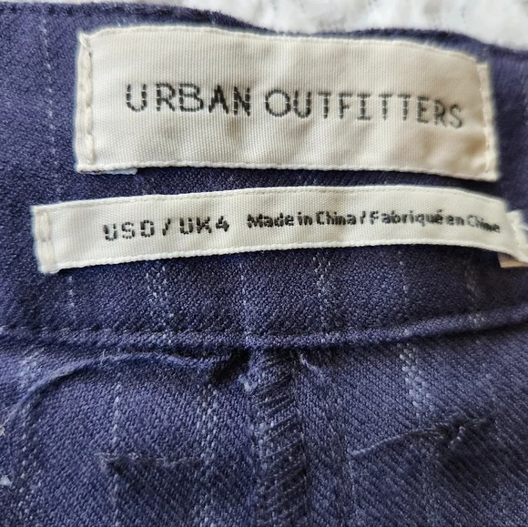 Urban Outfitters Charlotte High Rise Pinstripe Pants Sz 0 - Picture 5 of 8